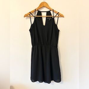 Banana Republic Black Strappy Mini Dress With Pockets | Size 0